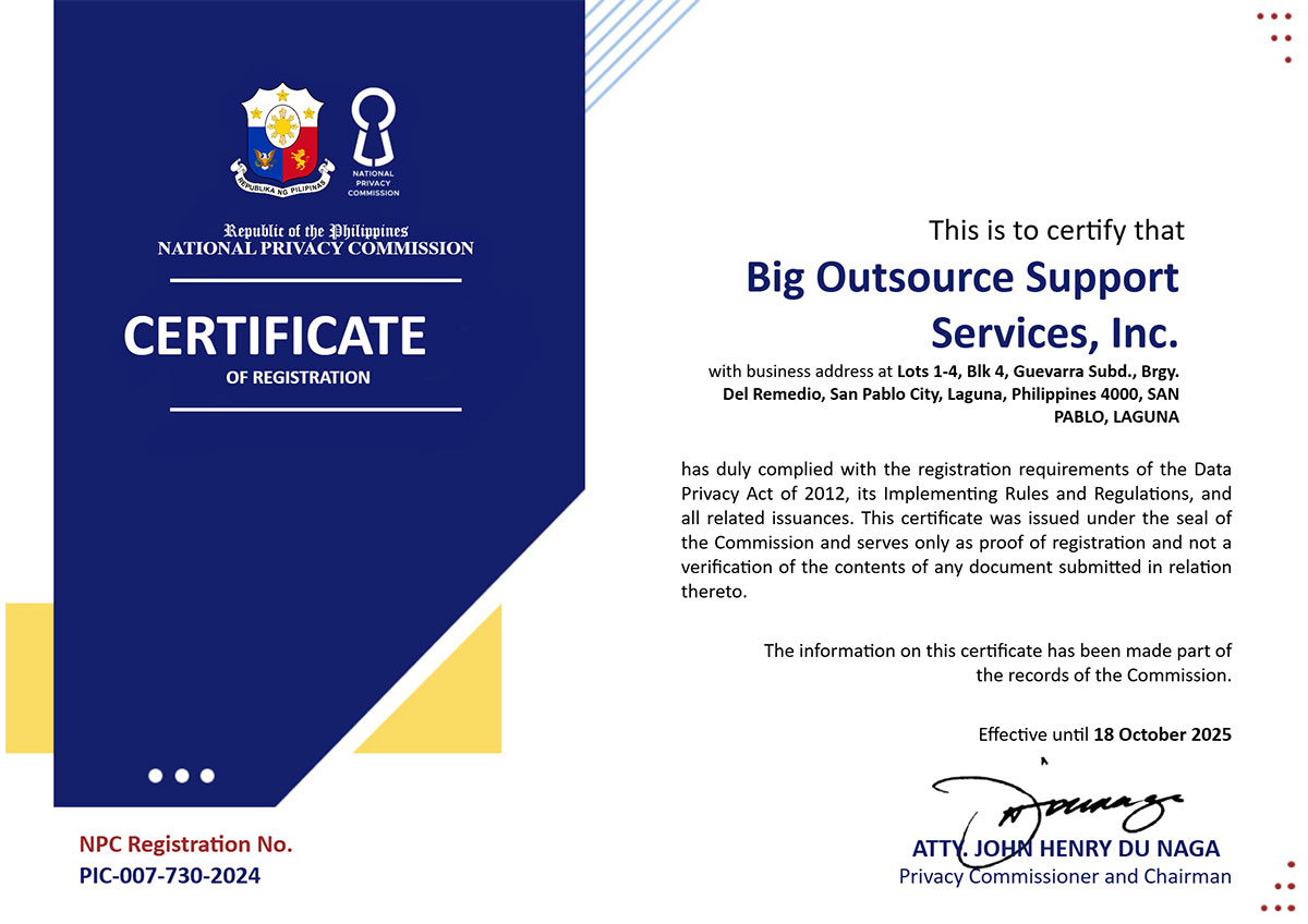 data protection officer registration certificate